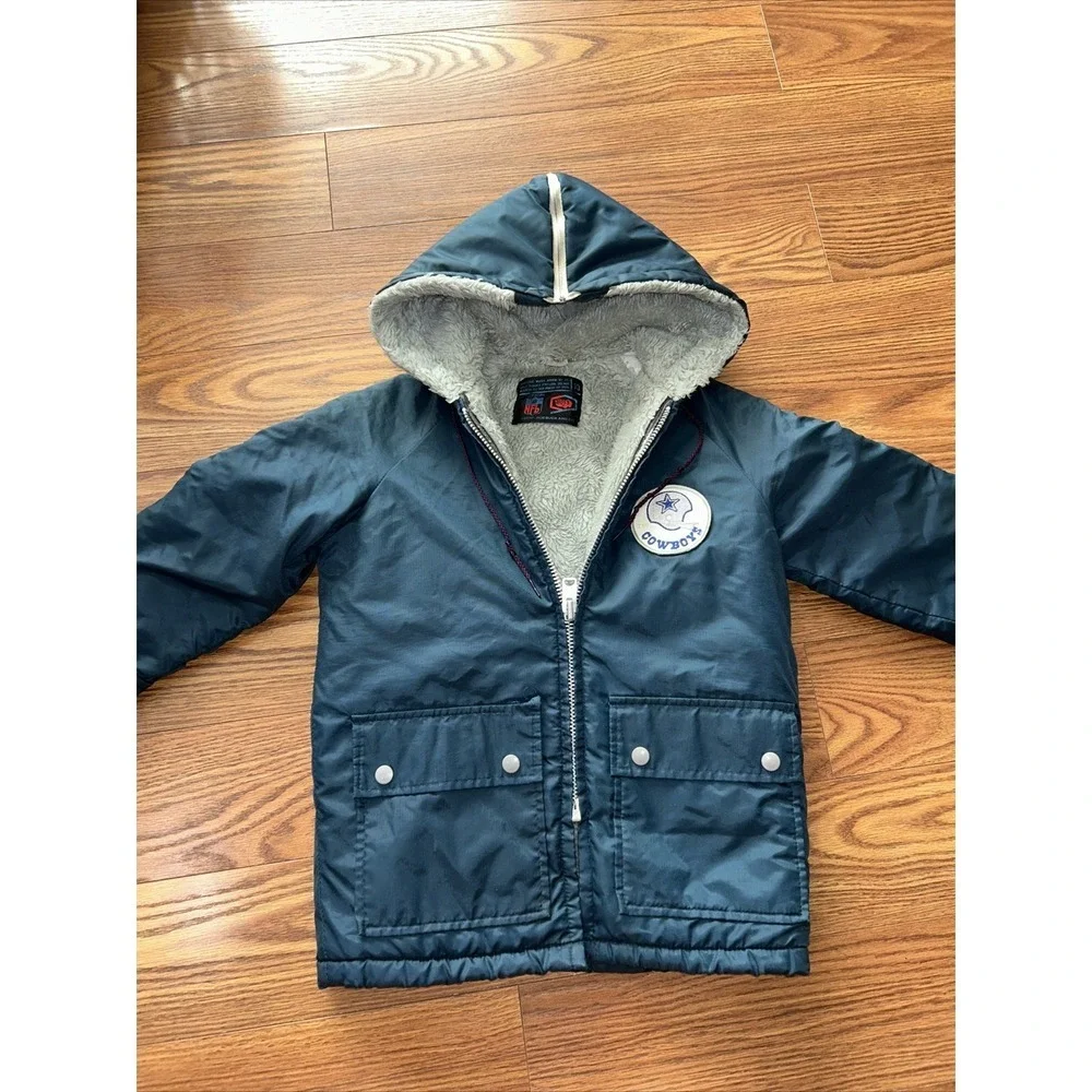 Vintage Dallas Cowboys COAT‎ NFL Football Youth Sz 10 Sears & Roebuck 1970s